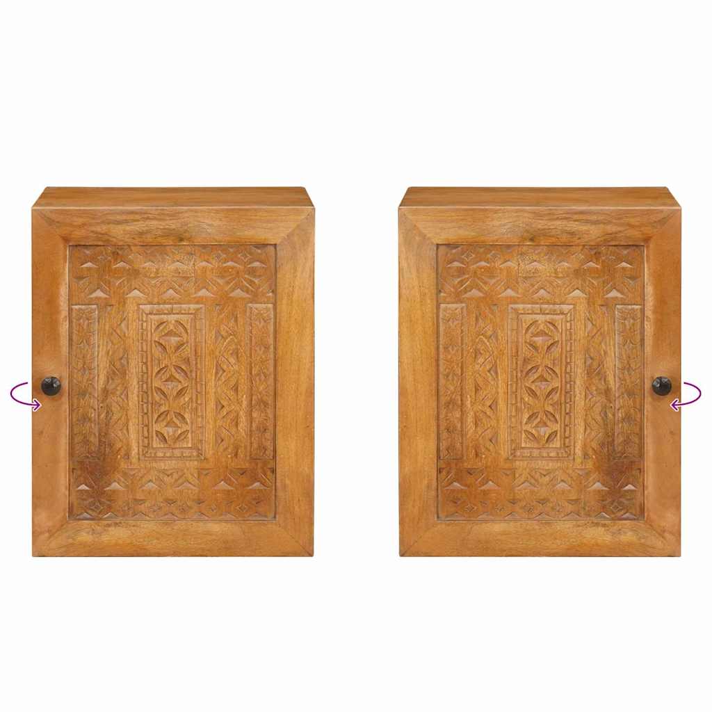 Badkamerkast Licht Bruin 38 x 33 x 48 cm Bewerkt hout is nu te koop bij PeponiXL, paradijselijk wonen!