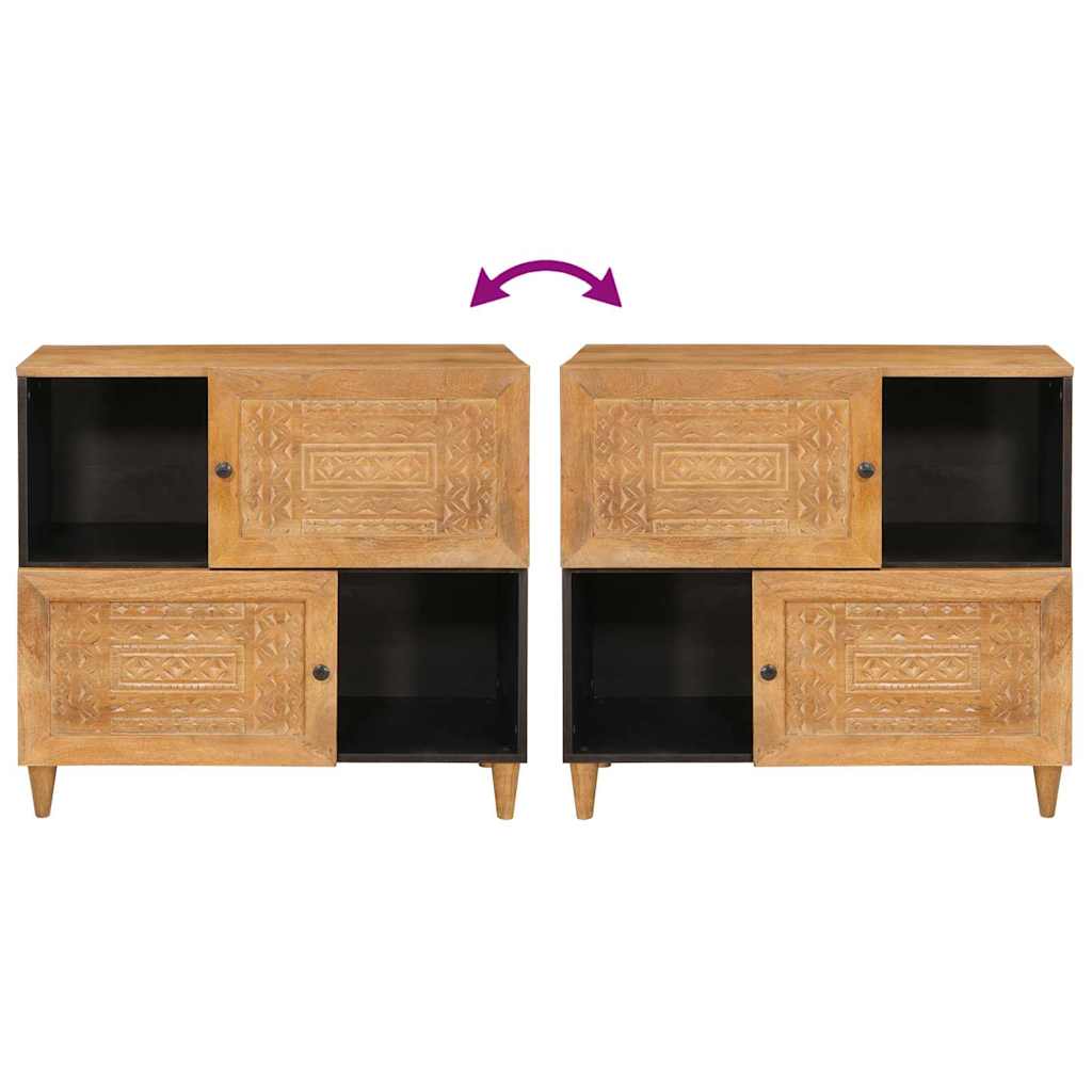Dressoir Lichtbruin Massief mango-hout en samengesteld hout is nu te koop bij PeponiXL, paradijselijk wonen!