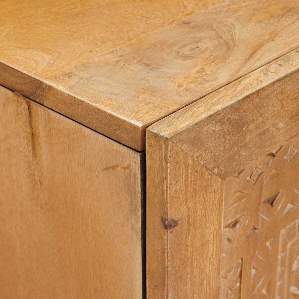 Highboard Lichtbruin 60 x 33 x 100 cm massief mangohout is nu te koop bij PeponiXL, paradijselijk wonen!