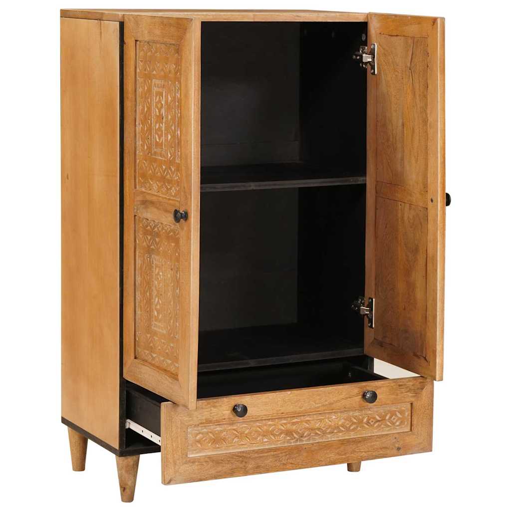 Highboard Lichtbruin 60 x 33 x 100 cm massief mangohout is nu te koop bij PeponiXL, paradijselijk wonen!