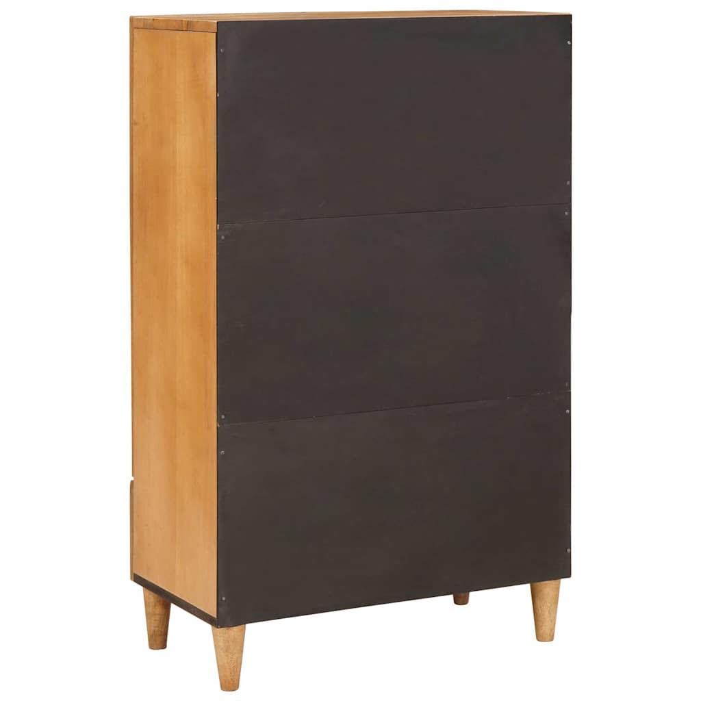 Highboard Lichtbruin 60 x 33 x 100 cm massief mangohout is nu te koop bij PeponiXL, paradijselijk wonen!