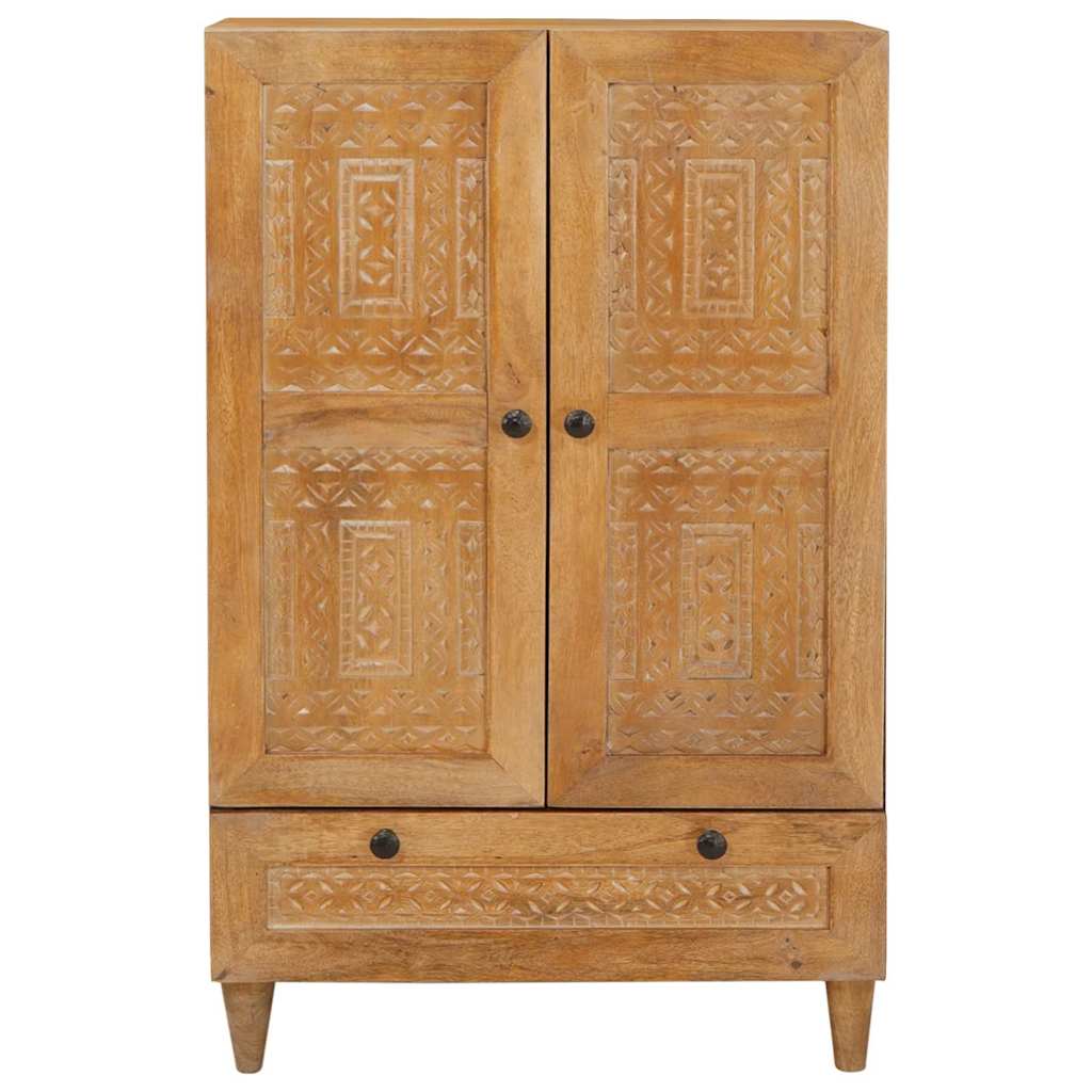 Highboard Lichtbruin 60 x 33 x 100 cm massief mangohout is nu te koop bij PeponiXL, paradijselijk wonen!