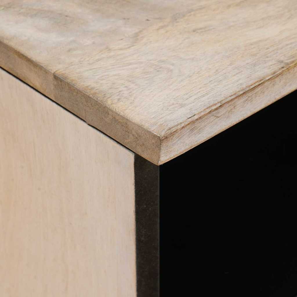 Nachtkastje 2 pcs Beige 40 x 33 x 46 cm Massief acaciahout is nu te koop bij PeponiXL, paradijselijk wonen!