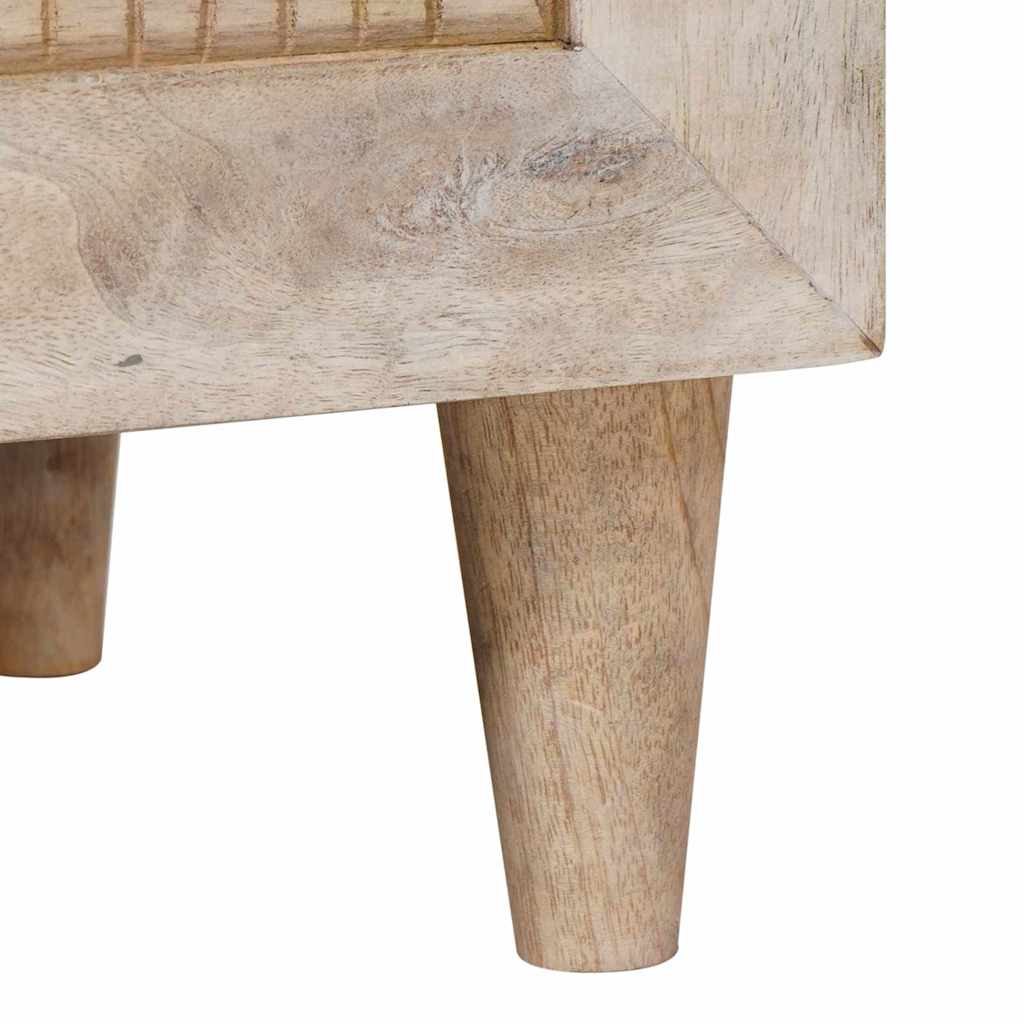 Nachtkastje 2 pcs Beige 40 x 33 x 46 cm Massief acaciahout is nu te koop bij PeponiXL, paradijselijk wonen!