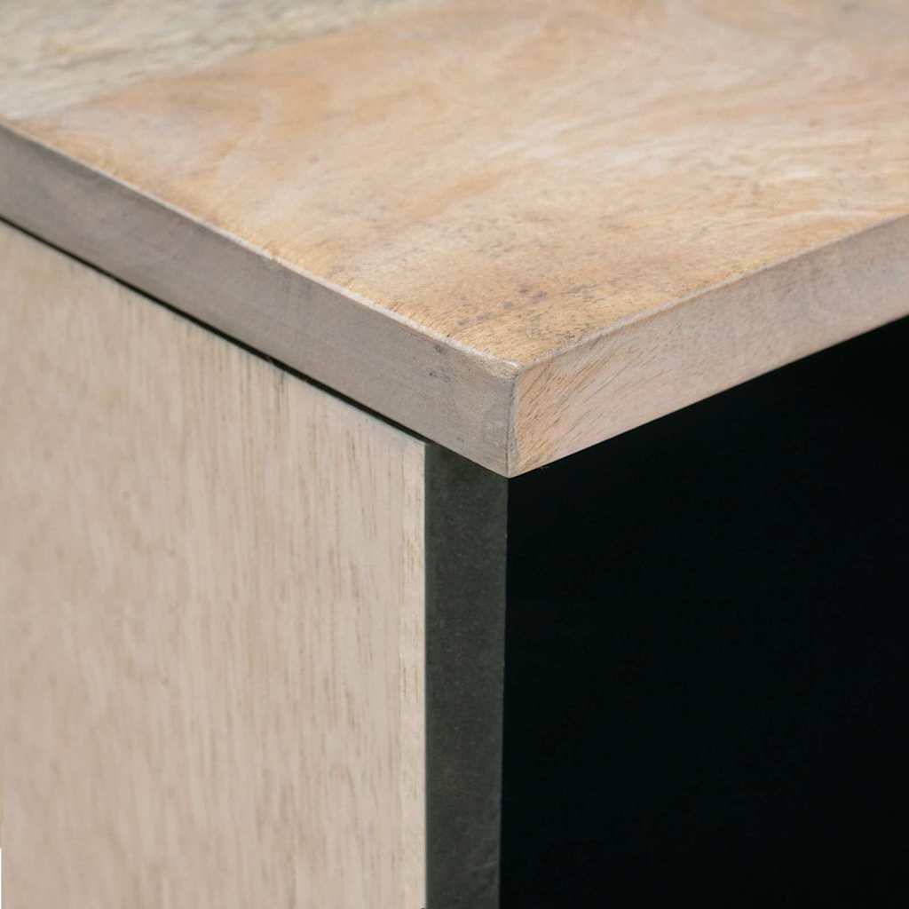 Salontafel met lade Wit 80 x 54 x 40 cm Massief acaciahout is nu te koop bij PeponiXL, paradijselijk wonen!