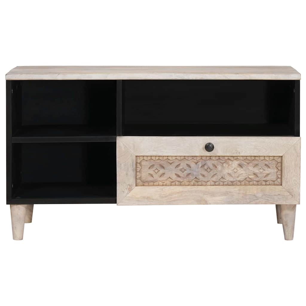 TV Eenheden met lade met plank Wit 80 x 33 x 46 cm Bewerkt hout is nu te koop bij PeponiXL, paradijselijk wonen!