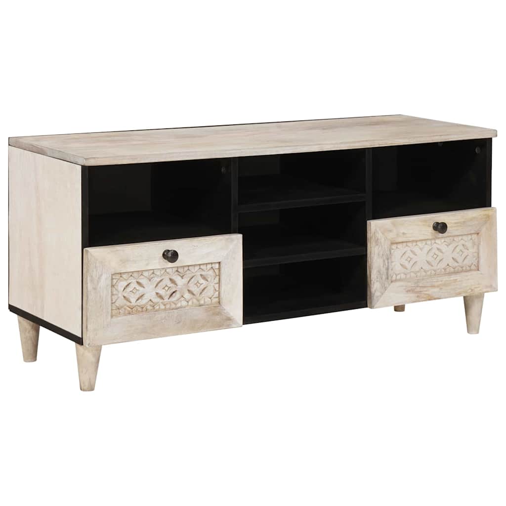 TV Eenheden met lade Wit 100 x 33 x 46 cm Bewerkt hout is nu te koop bij PeponiXL, paradijselijk wonen!