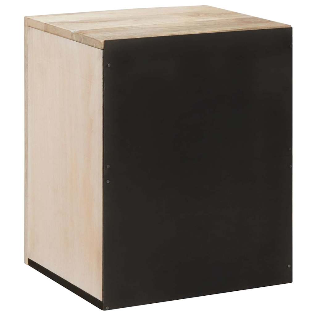 Badkamerkast met opslag Wit 38 x 33 x 48 cm Bewerkt hout is nu te koop bij PeponiXL, paradijselijk wonen!