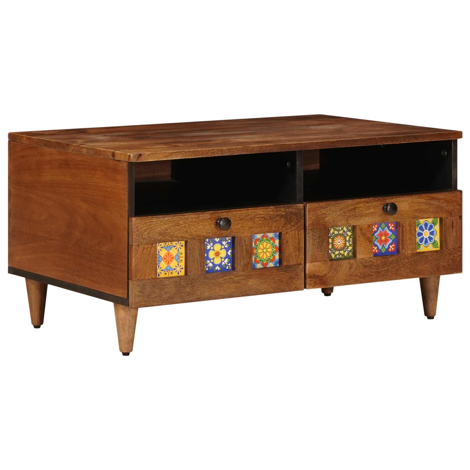 TV-kast Walnotenhout 70 x 33 x 46 cm Massief Mango Hout is nu te koop bij PeponiXL, paradijselijk wonen!
