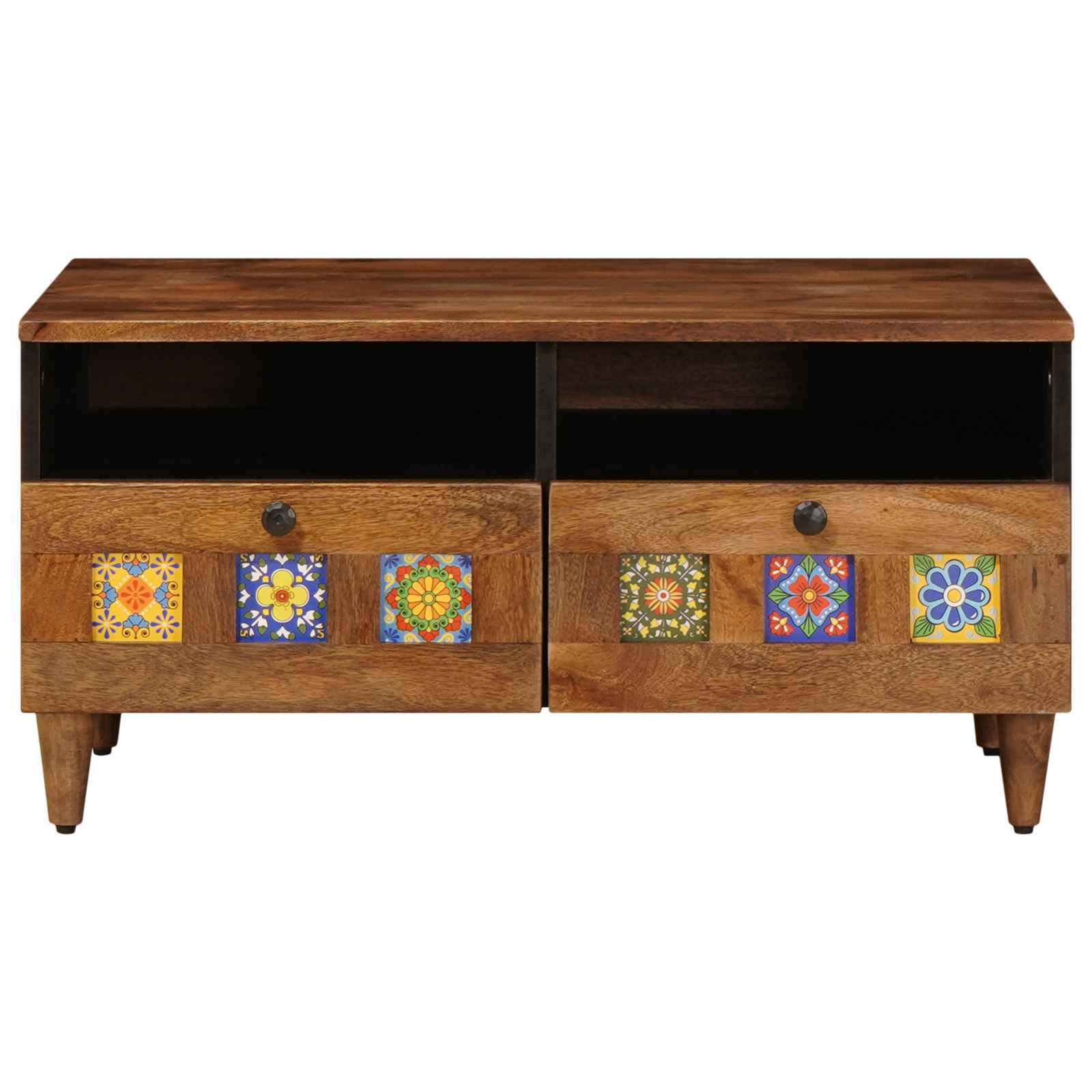 TV-kast Walnotenhout 70 x 33 x 46 cm Massief Mango Hout is nu te koop bij PeponiXL, paradijselijk wonen!