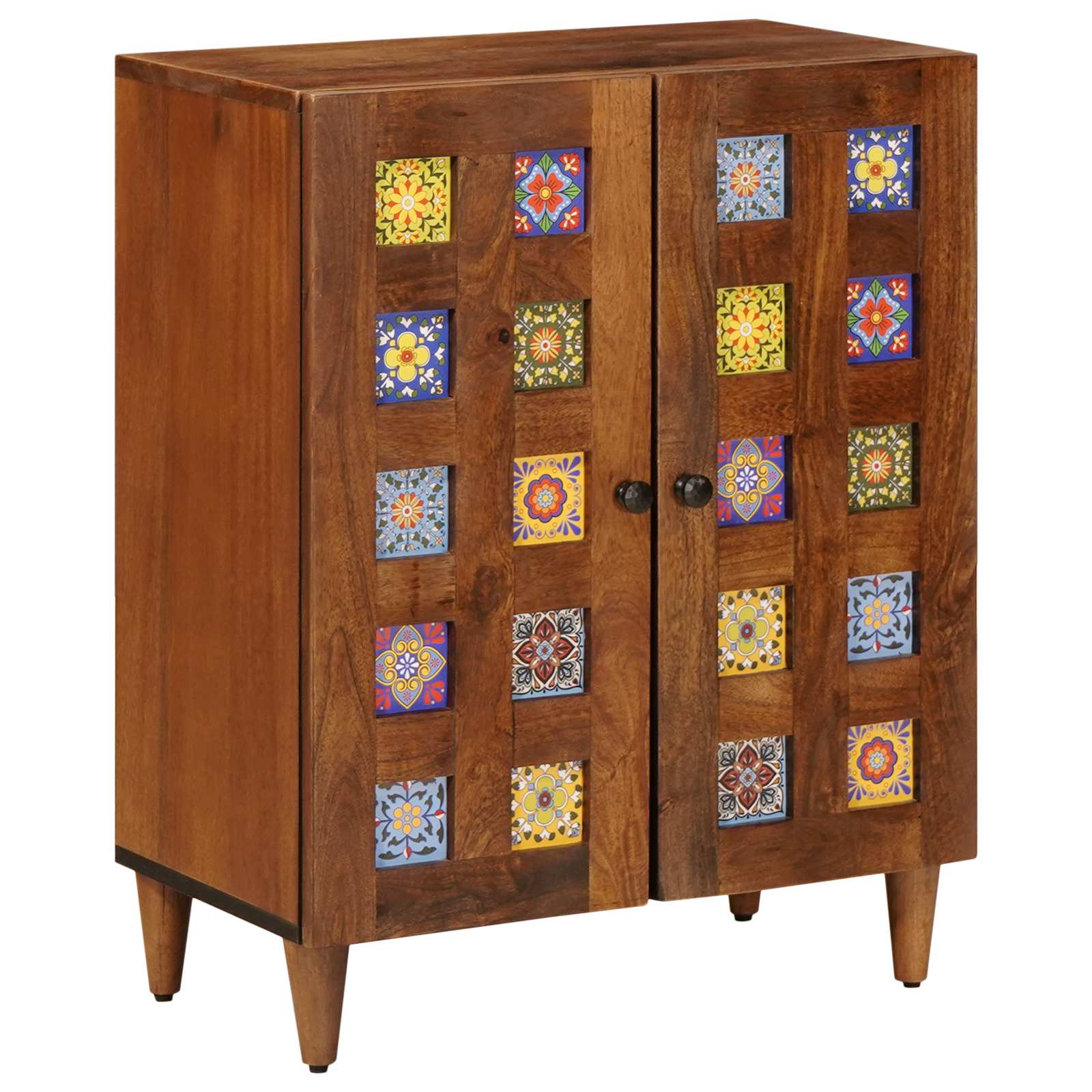 Dressoir Walnotenhout 60 x 33 x 75 cm Massief Mango Hout is nu te koop bij PeponiXL, paradijselijk wonen!