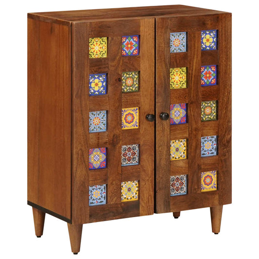 Dressoir Walnotenhout 60 x 33 x 75 cm Massief Mango Hout is nu te koop bij PeponiXL, paradijselijk wonen!