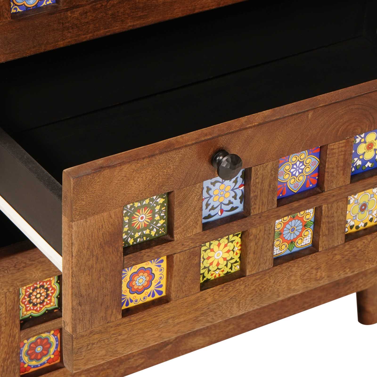 Dressoir Walnotenhout 60 x 33 x 75 cm Massief Mango Hout is nu te koop bij PeponiXL, paradijselijk wonen!