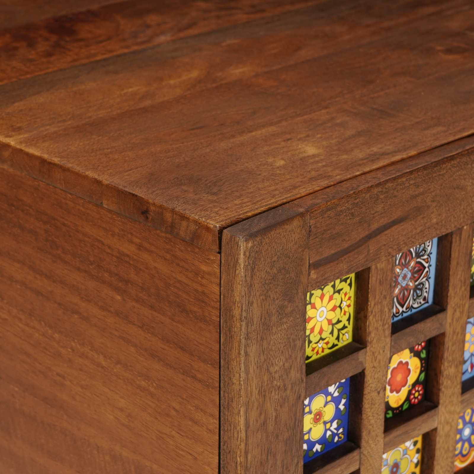 Salontafel Bruin 80 x 50 x 40 cm Massief Mango Hout is nu te koop bij PeponiXL, paradijselijk wonen!