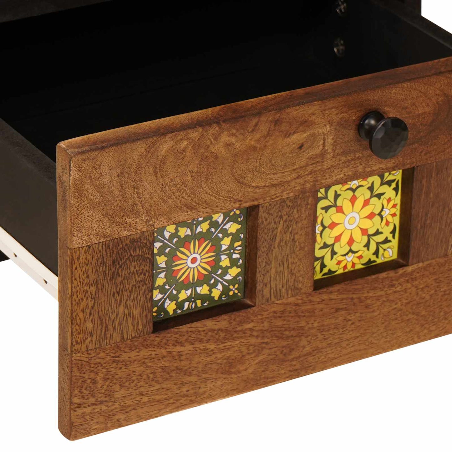 Nachtkastje 2 pcs Bruin 40 x 33 x 46 cm Massief Mango Hout is nu te koop bij PeponiXL, paradijselijk wonen!