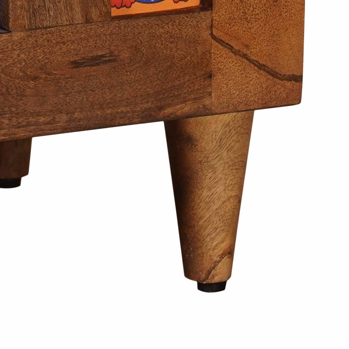 Nachtkastje met lade Bruin 50 x 33 x 60 cm Massief Mango Hout is nu te koop bij PeponiXL, paradijselijk wonen!