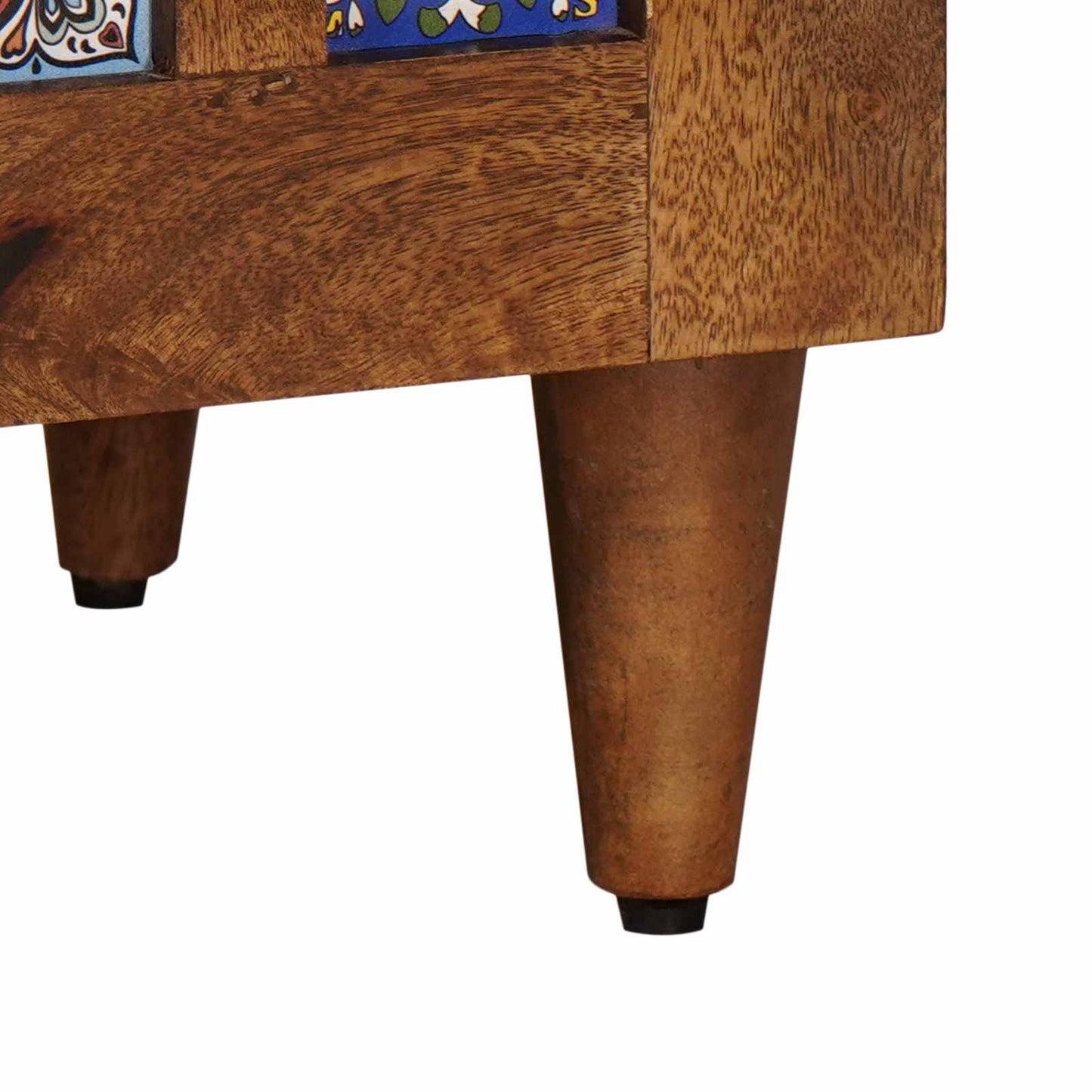 Nachtkastje met lade Bruin 50 x 33 x 60 cm Massief Mango Hout is nu te koop bij PeponiXL, paradijselijk wonen!