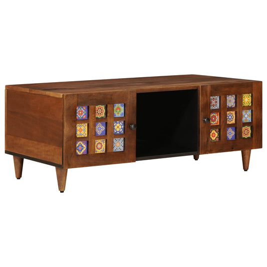 Salontafel Bruin 100 x 54 x 40 cm Massief Mango Hout is nu te koop bij PeponiXL, paradijselijk wonen!