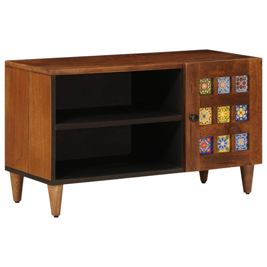 TV-kast Walnotenhout 80 x 33 x 46 cm Massief Mango Hout is nu te koop bij PeponiXL, paradijselijk wonen!