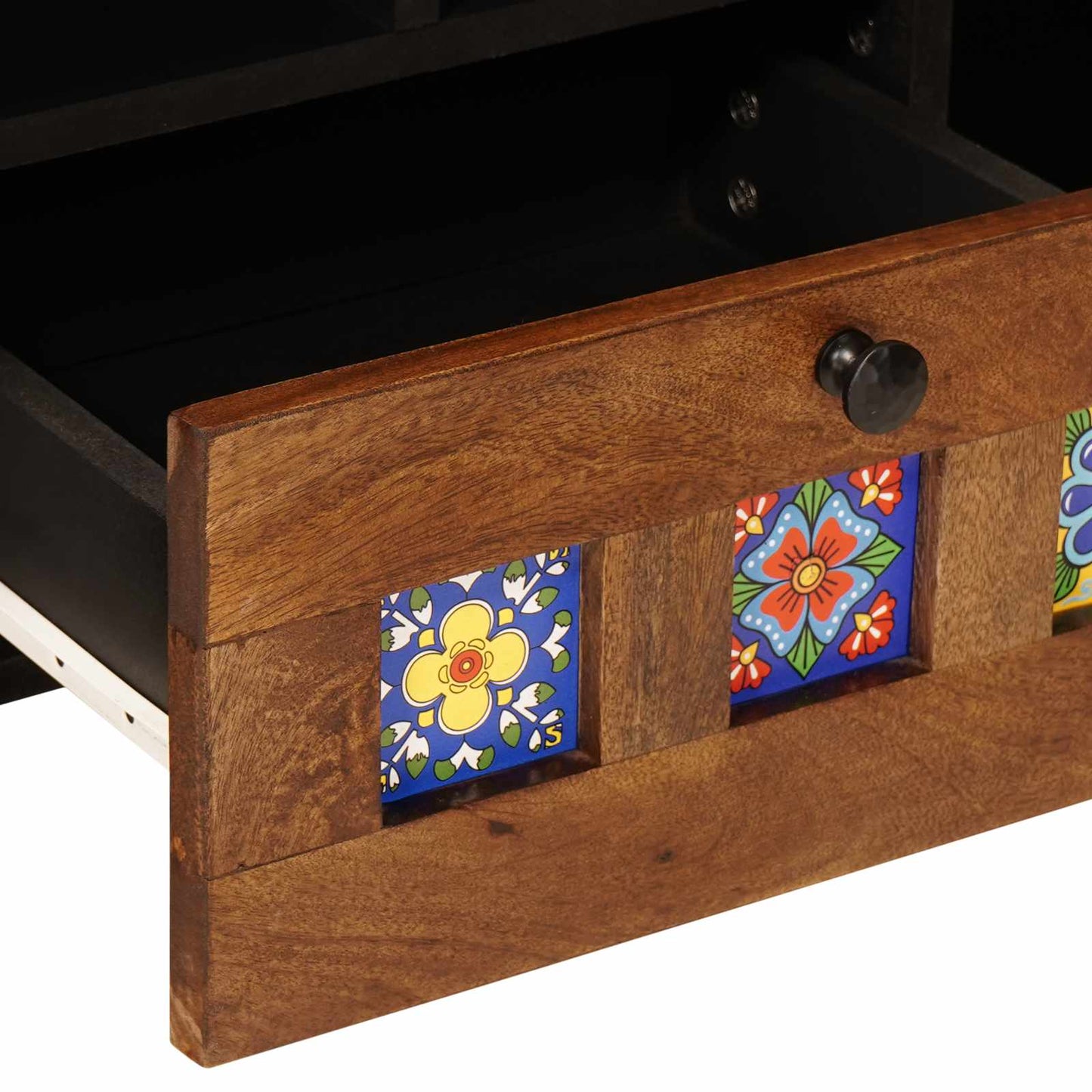 TV-kast Walnotenhout 100 x 33 x 46 cm Massief Mango Hout is nu te koop bij PeponiXL, paradijselijk wonen!