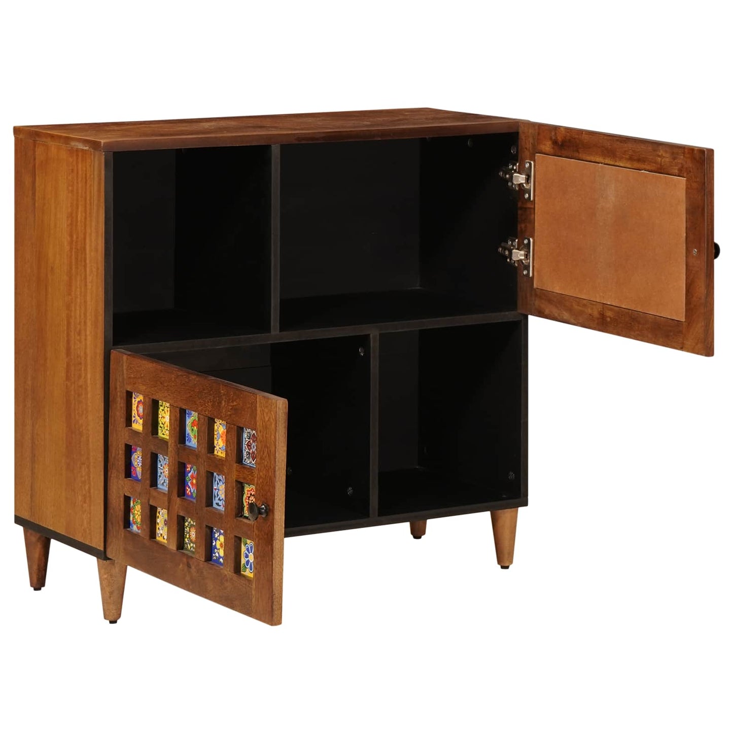 Dressoir Walnotenhout 80 x 33 x 75 cm Massief Mango Hout is nu te koop bij PeponiXL, paradijselijk wonen!