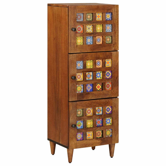 Hoge kast Walnotenhout 40 x 33 x 110 cm Massief Mango Hout is nu te koop bij PeponiXL, paradijselijk wonen!