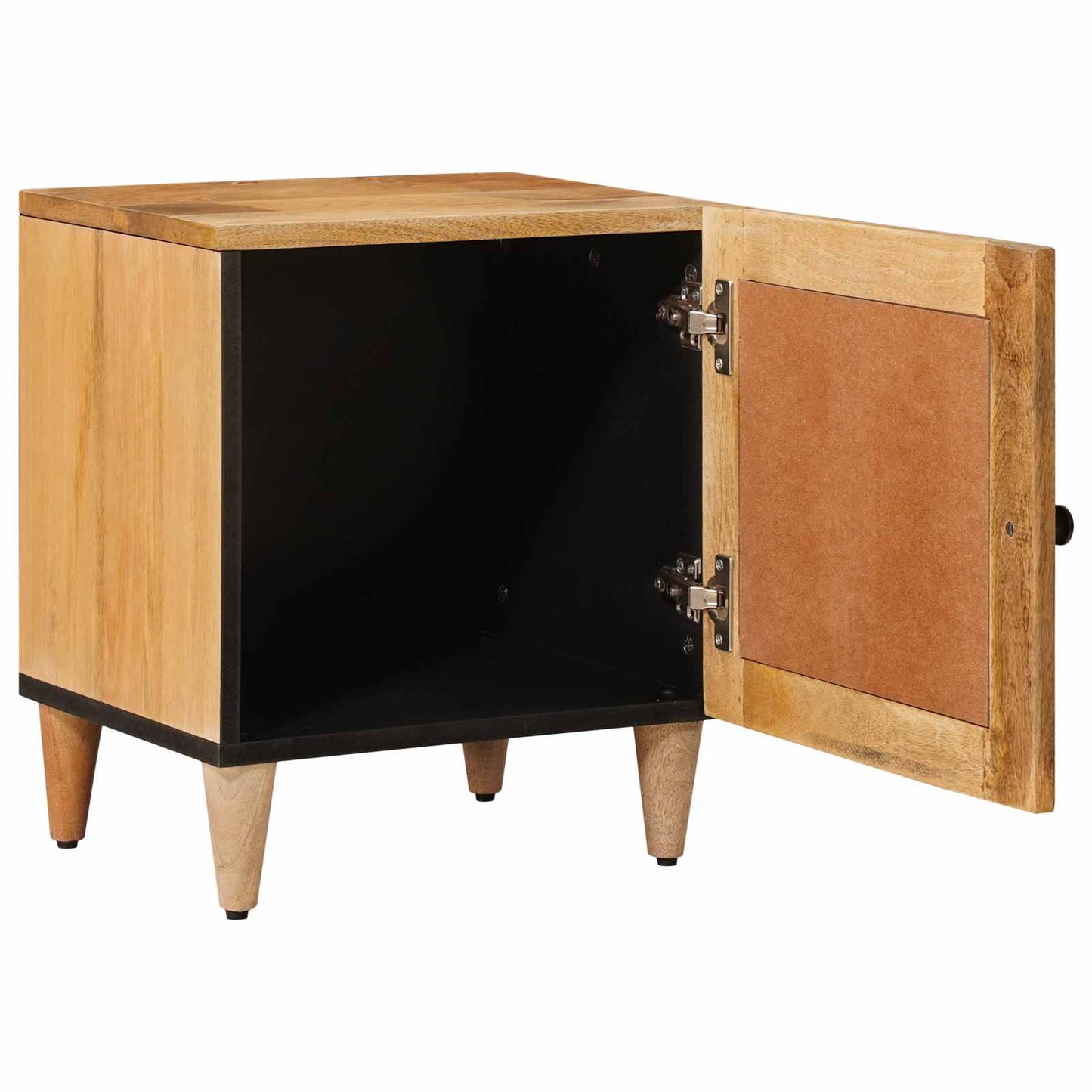 Nachtkastje Naturel 40 x 33,5 x 46 cm Massief Mango Hout is nu te koop bij PeponiXL, paradijselijk wonen!