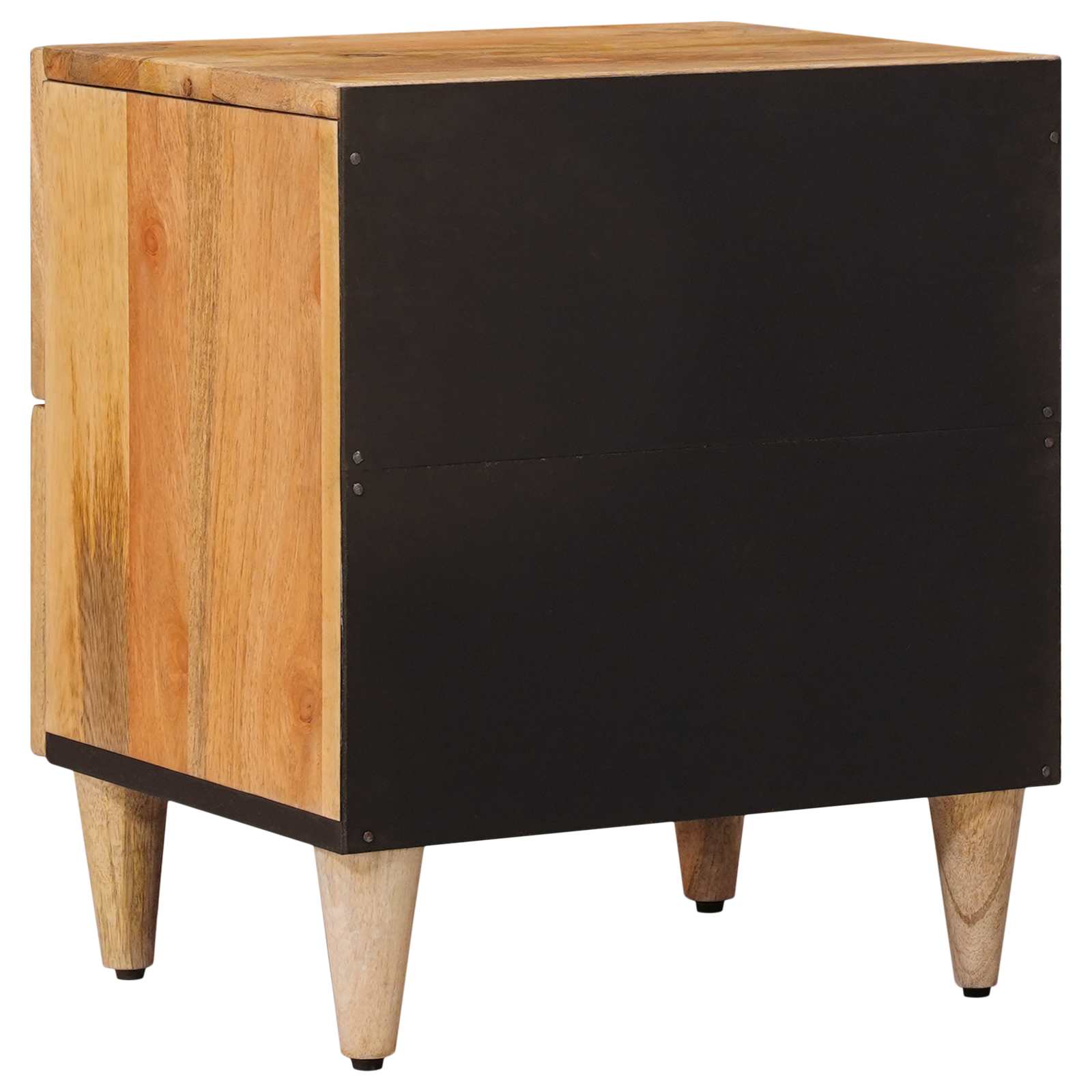 Nachtkastje 2 pcs Naturel 40 x 33 x 46 cm Massief Mango Hout is nu te koop bij PeponiXL, paradijselijk wonen!