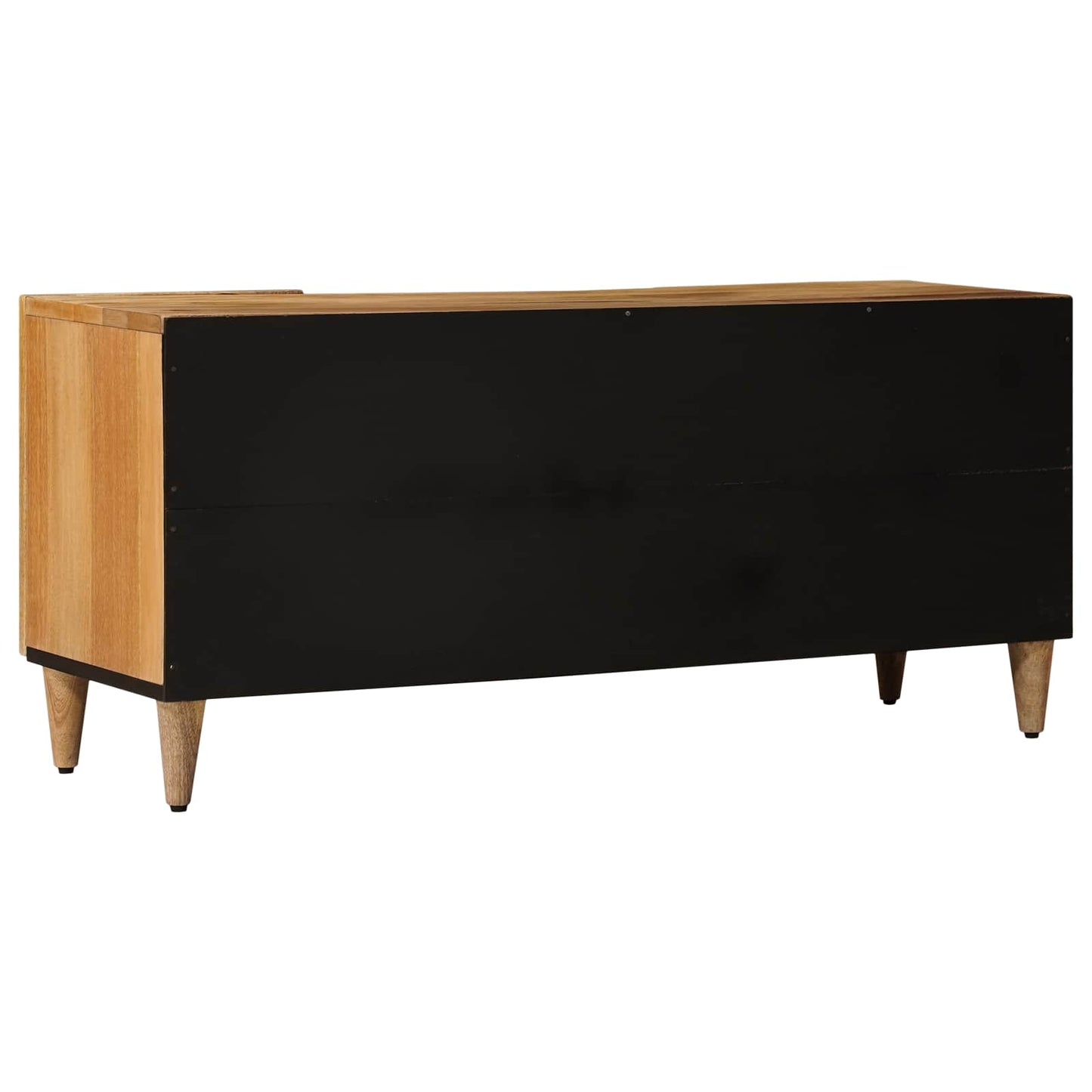 TV-kast met plank Naturel 105 x 33 x 46 cm Massief Mango Hout is nu te koop bij PeponiXL, paradijselijk wonen!