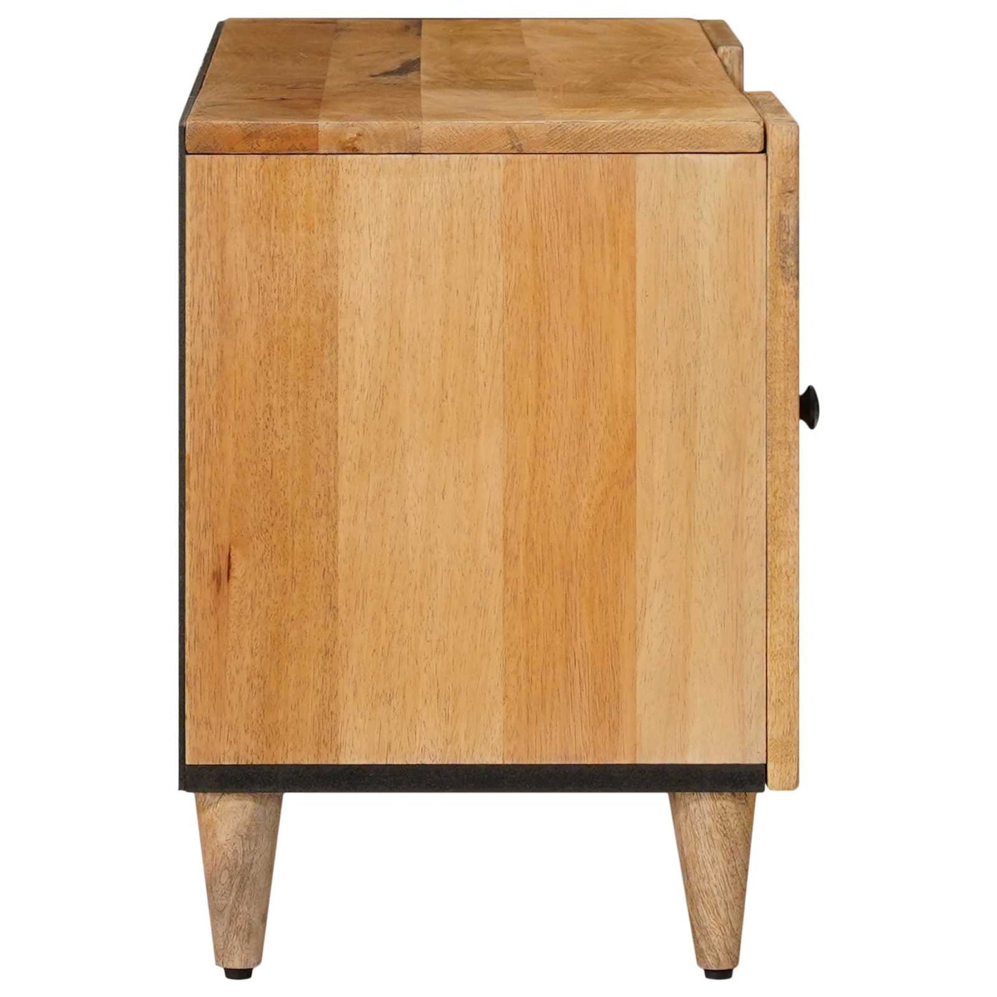 TV-kast met plank Naturel 105 x 33 x 46 cm Massief Mango Hout is nu te koop bij PeponiXL, paradijselijk wonen!
