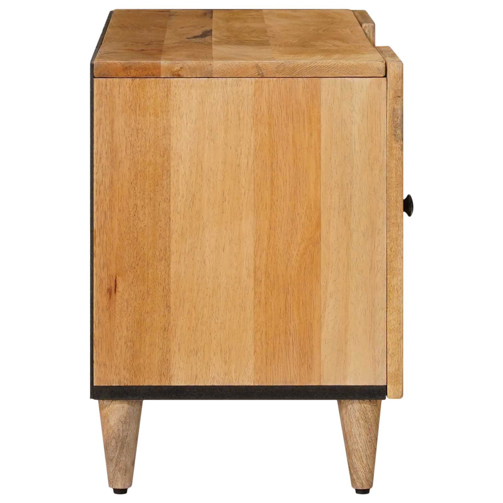 TV-kast met plank Naturel 105 x 33 x 46 cm Massief Mango Hout is nu te koop bij PeponiXL, paradijselijk wonen!