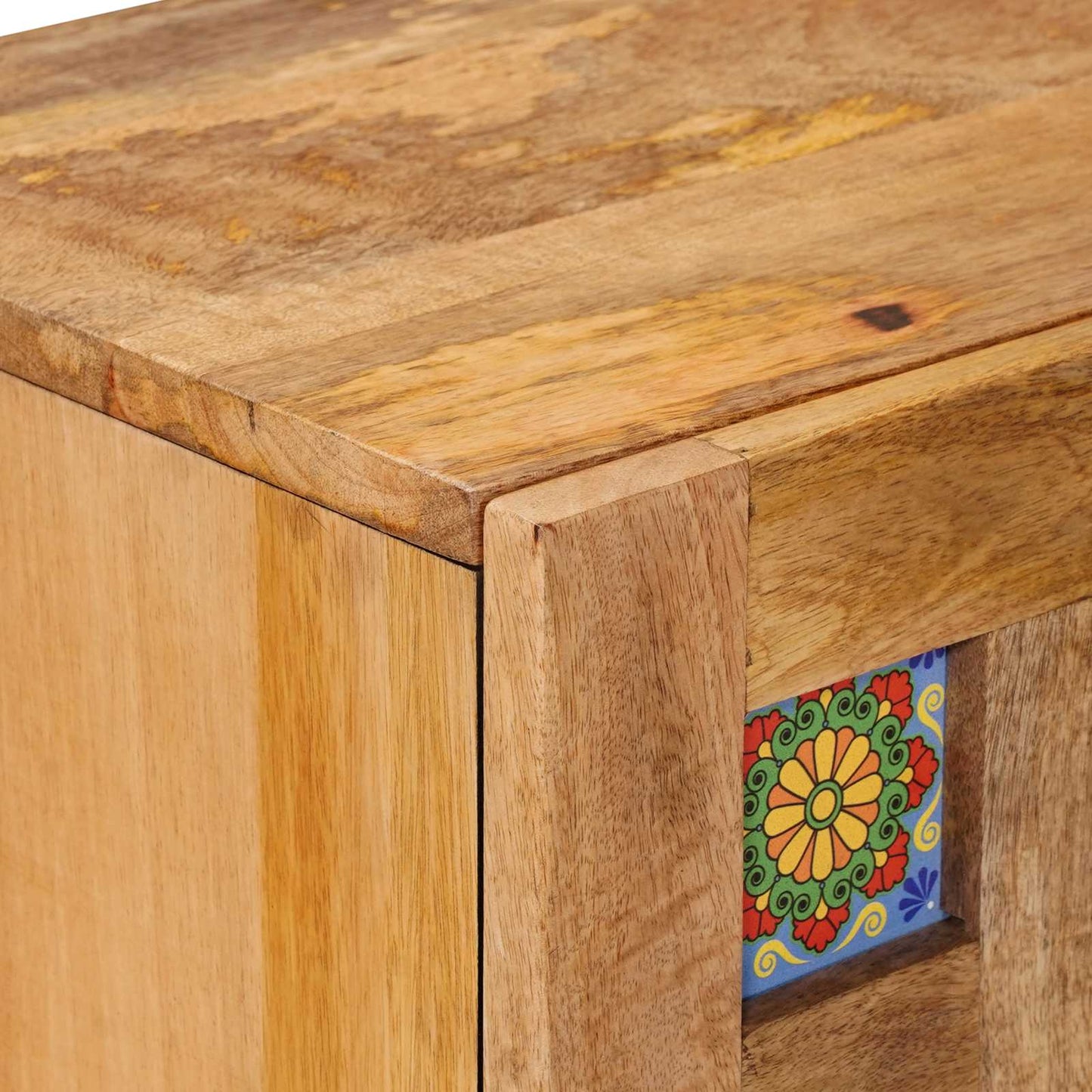Dressoir Naturel 60 x 33 x 75 cm Massief Mango Hout is nu te koop bij PeponiXL, paradijselijk wonen!