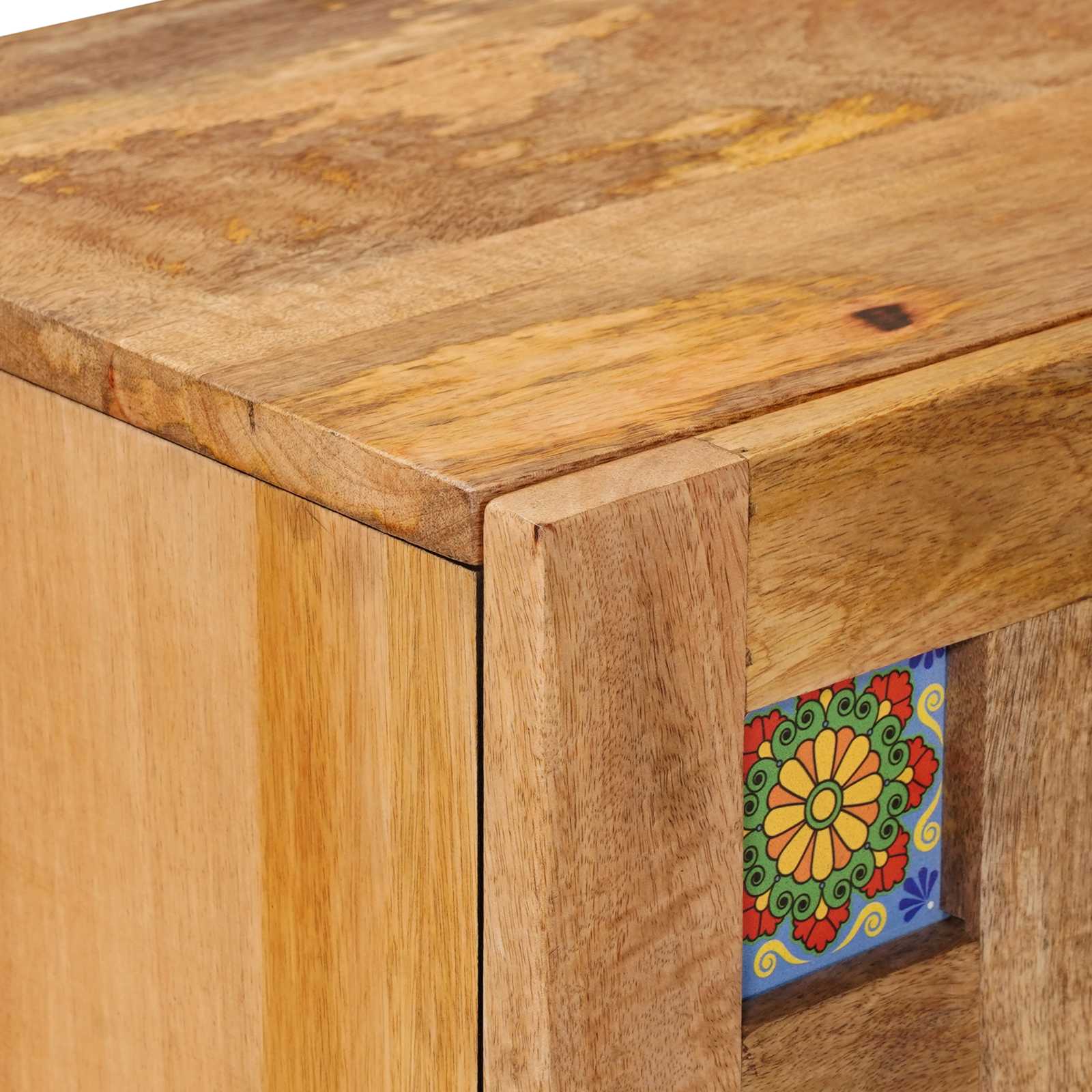 Dressoir Naturel 60 x 33 x 75 cm Massief Mango Hout is nu te koop bij PeponiXL, paradijselijk wonen!