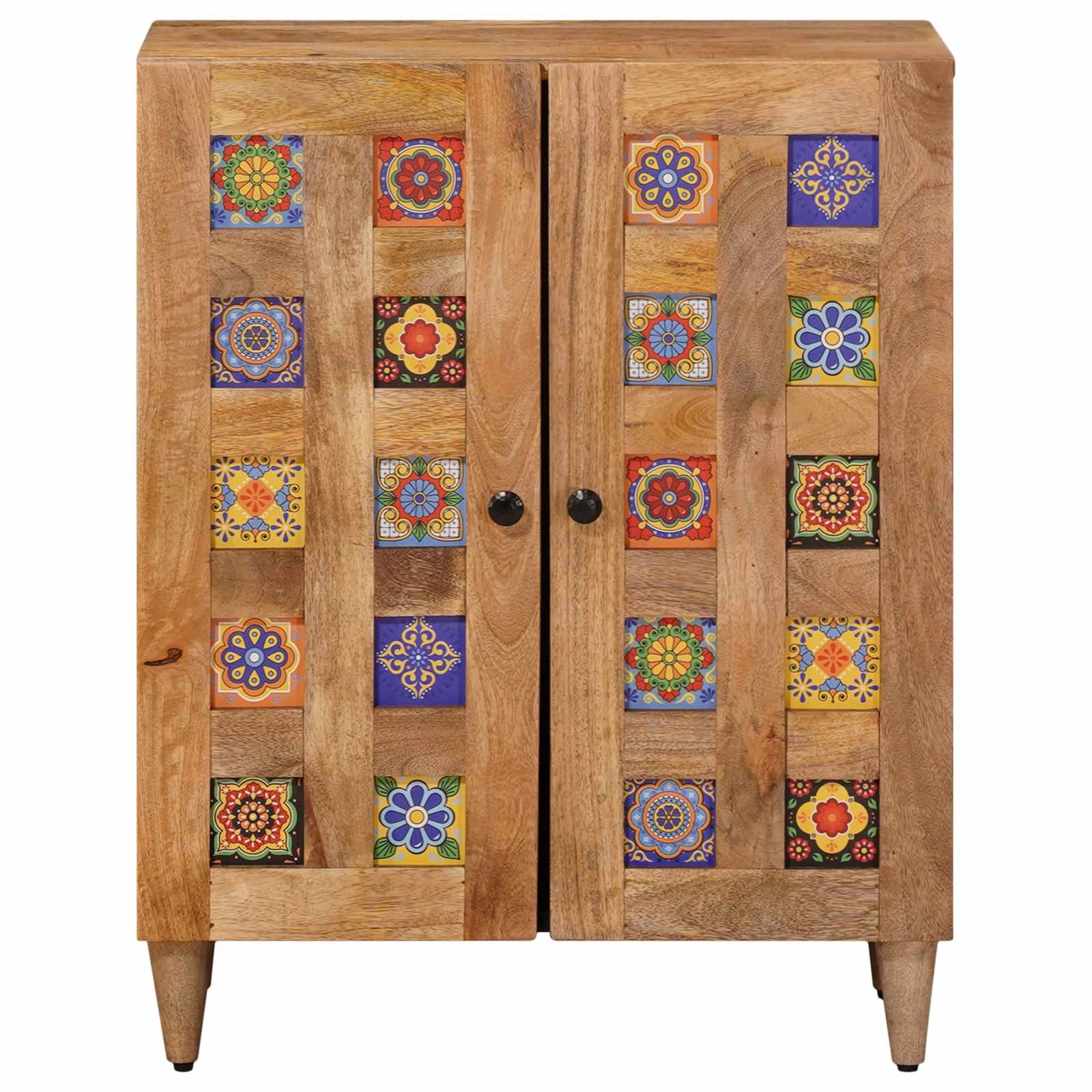Dressoir Naturel 60 x 33 x 75 cm Massief Mango Hout is nu te koop bij PeponiXL, paradijselijk wonen!