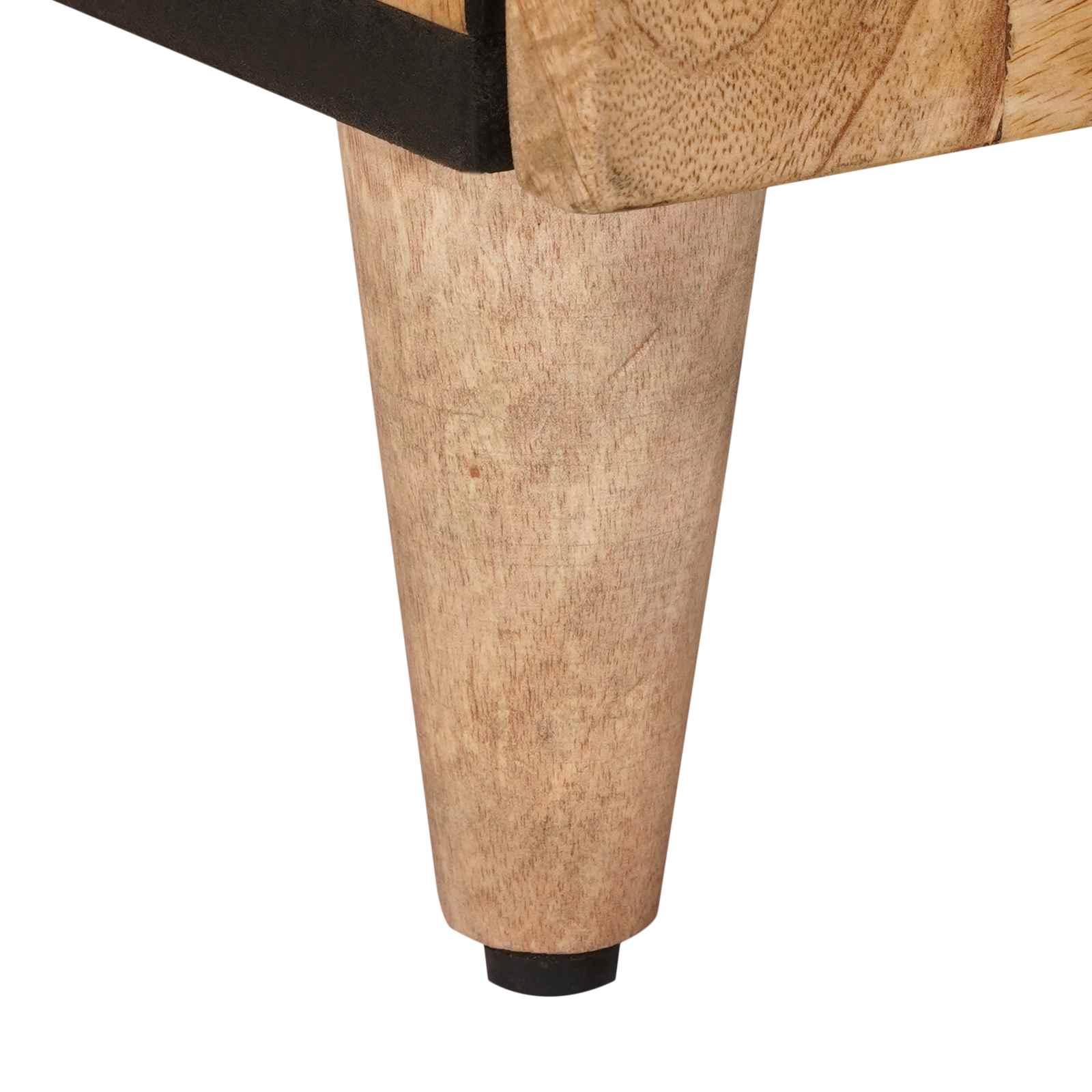 Nachtkastje met lade Naturel 50 x 33 x 60 cm Massief Mango Hout is nu te koop bij PeponiXL, paradijselijk wonen!