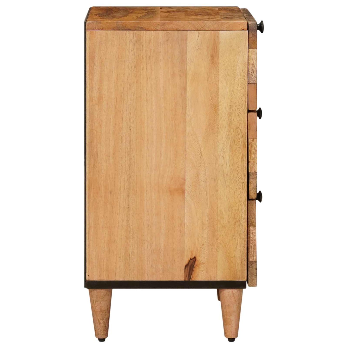Nachtkastje met lade Naturel 50 x 33 x 62 cm Massief Mango Hout is nu te koop bij PeponiXL, paradijselijk wonen!