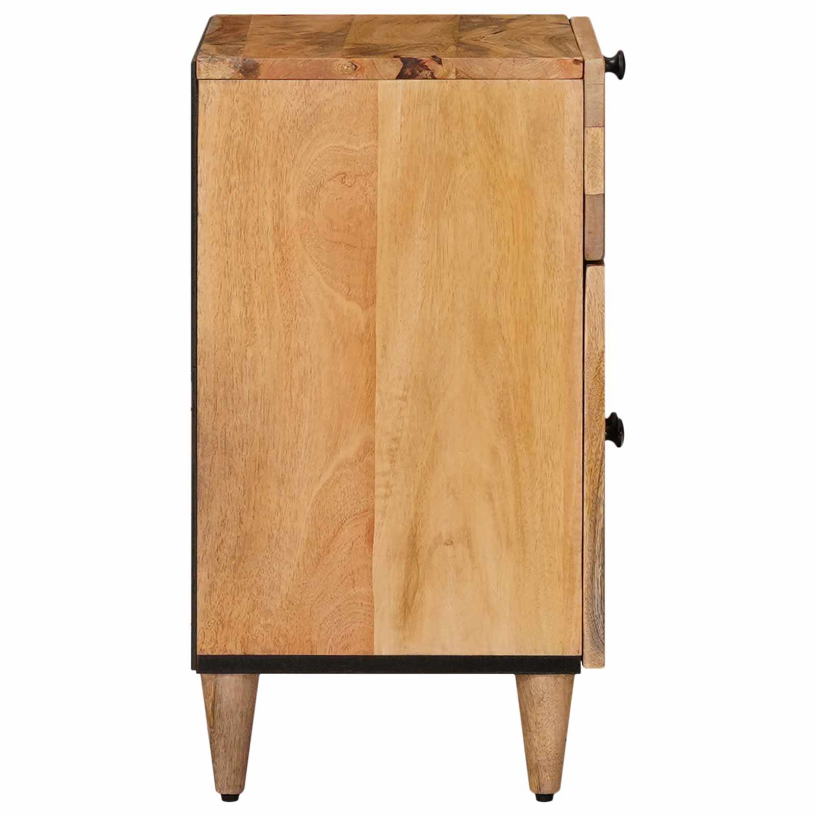 Nachtkastje met lade Naturel 50 x 33 x 60 cm Massief Mango Hout is nu te koop bij PeponiXL, paradijselijk wonen!