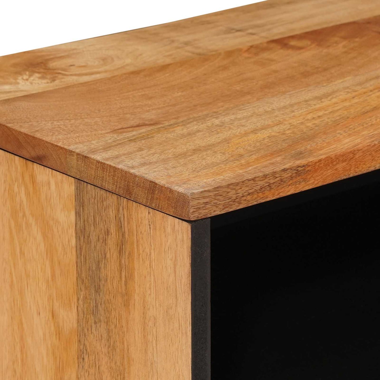 TV-kast met opslag Naturel 80 x 33 x 46 cm Massief Mango Hout is nu te koop bij PeponiXL, paradijselijk wonen!