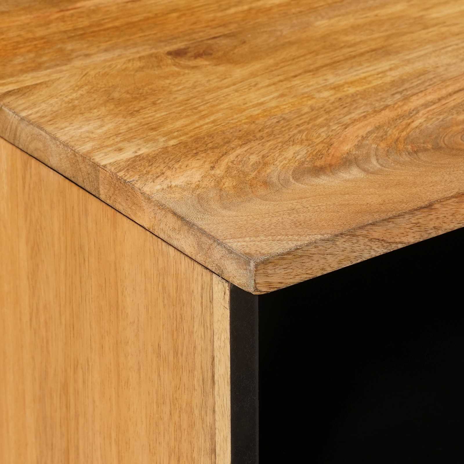 TV-kast met lade Naturel 100 x 33 x 46 cm Massief Mango Hout is nu te koop bij PeponiXL, paradijselijk wonen!