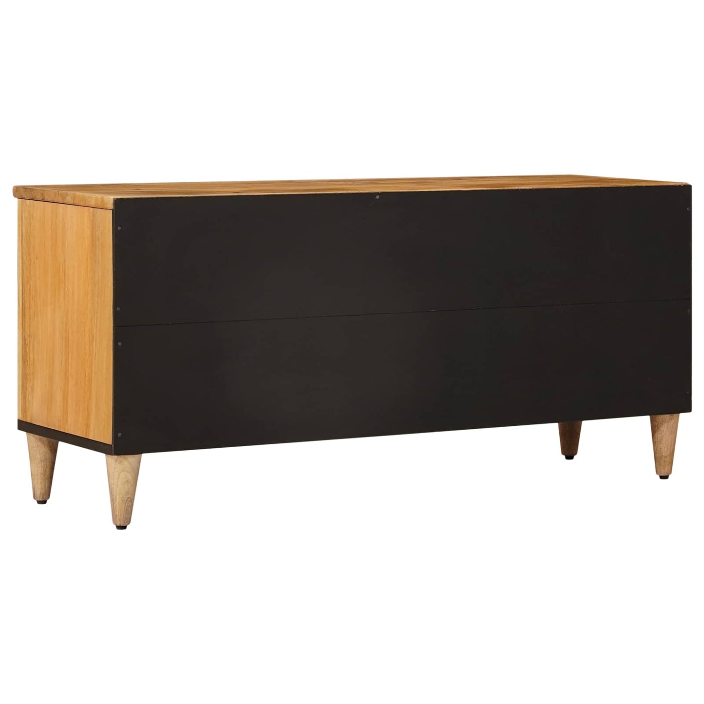 TV-kast met lade Naturel 100 x 33 x 46 cm Massief Mango Hout is nu te koop bij PeponiXL, paradijselijk wonen!