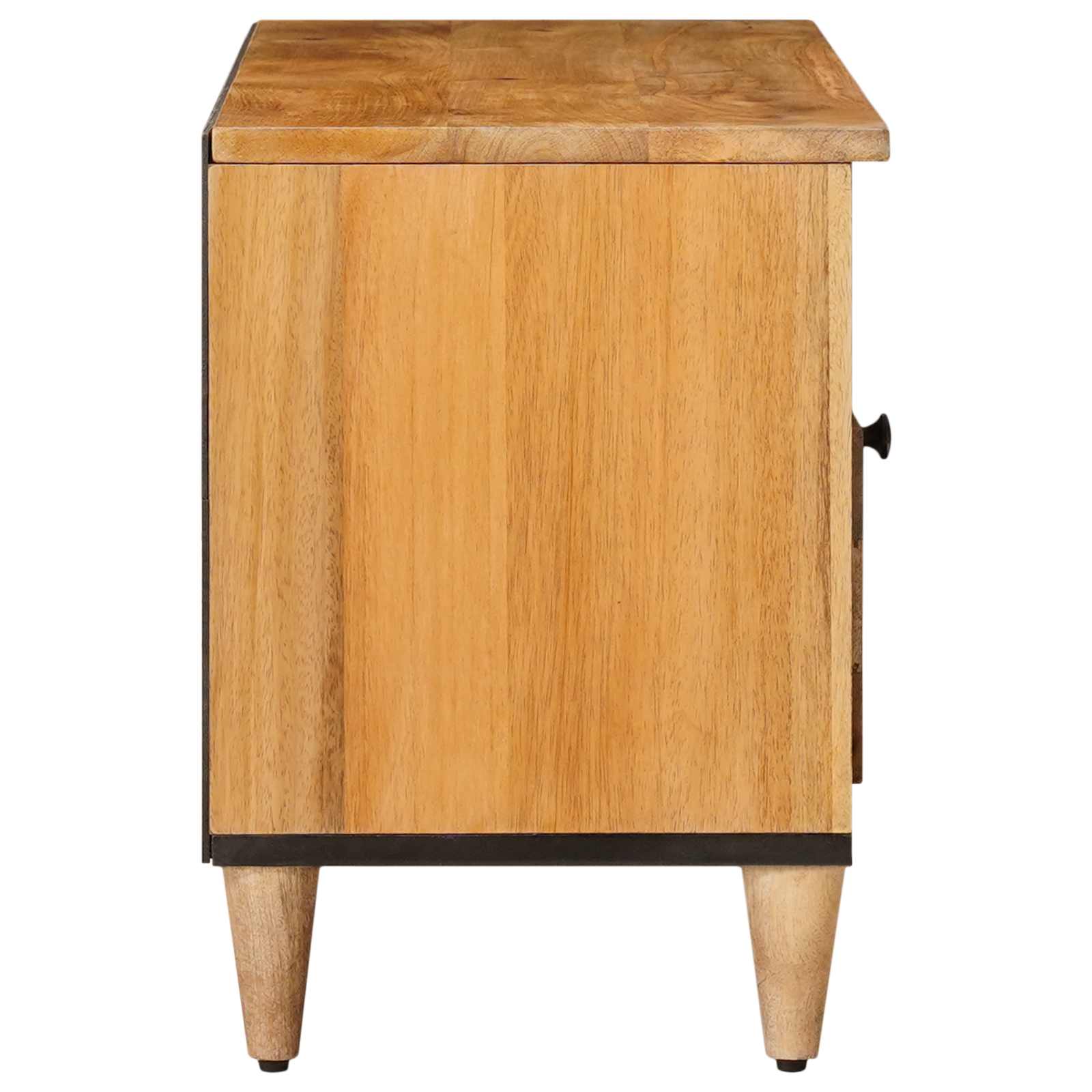 TV-kast met lade Naturel 100 x 33 x 46 cm Massief Mango Hout is nu te koop bij PeponiXL, paradijselijk wonen!
