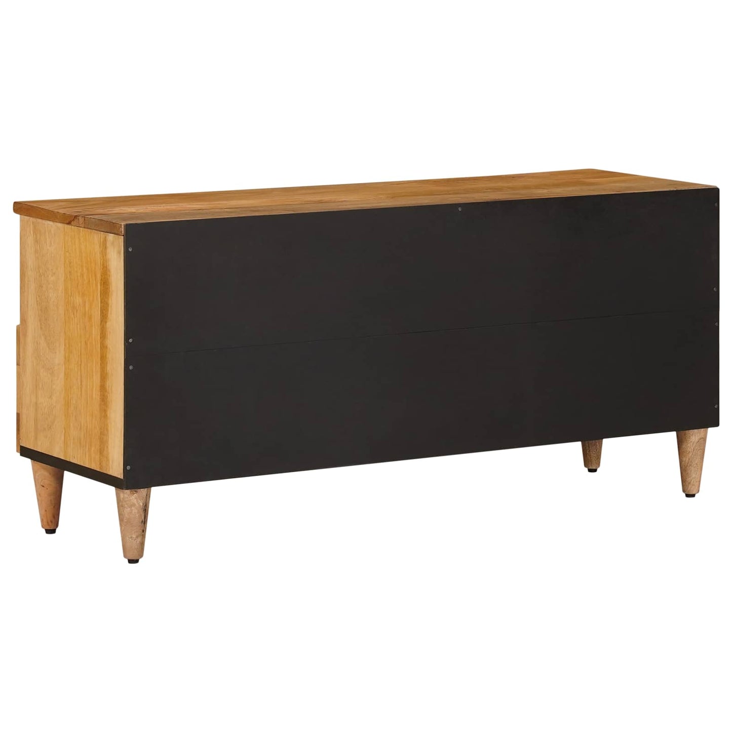 TV-kast met lade Naturel 100 x 33 x 46 cm Massief Mango Hout is nu te koop bij PeponiXL, paradijselijk wonen!