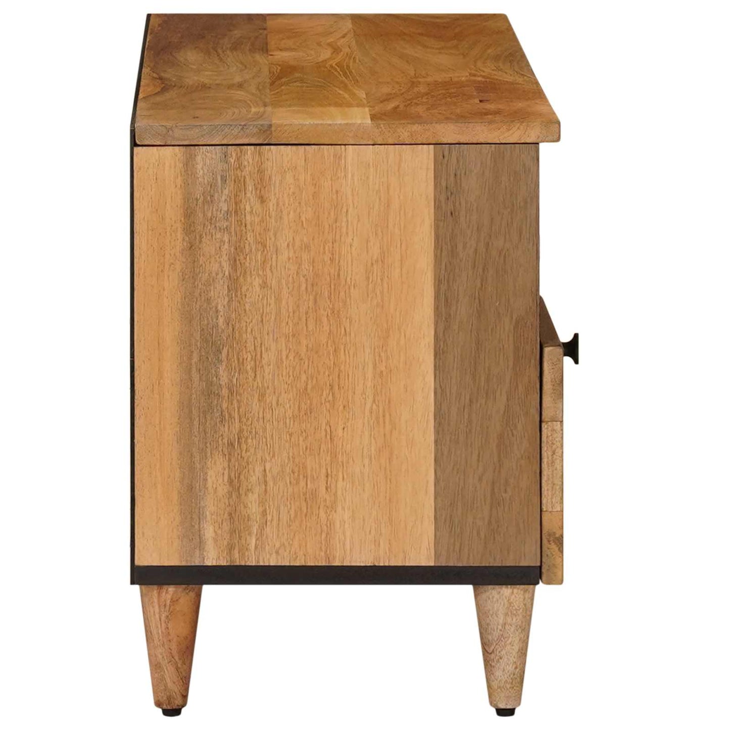 TV-kast met lade Naturel 100 x 33 x 46 cm Massief Mango Hout is nu te koop bij PeponiXL, paradijselijk wonen!