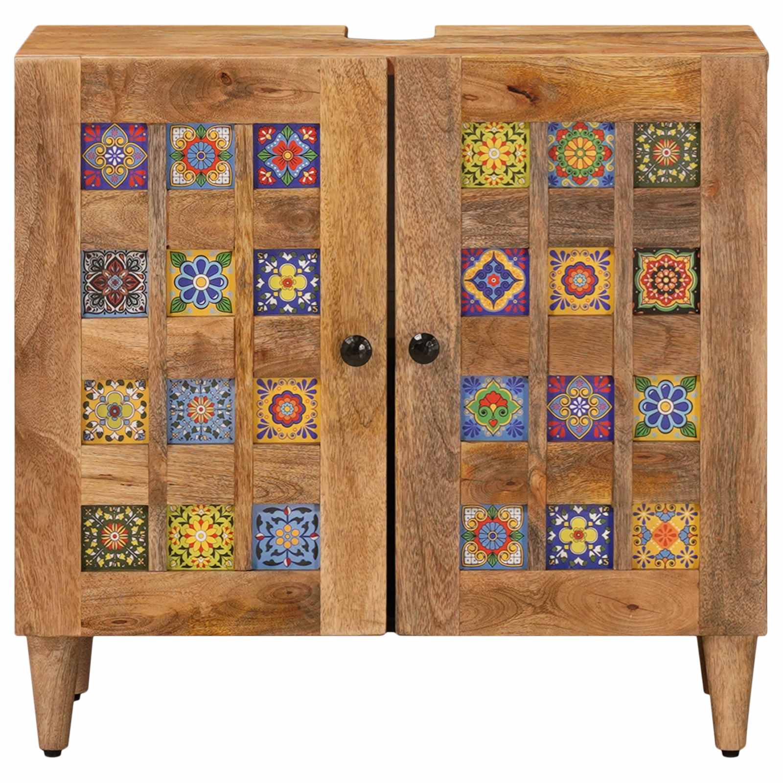 Badkamer wastafelkast met opslag Naturel 62 x 33 x 58 cm is nu te koop bij PeponiXL, paradijselijk wonen!