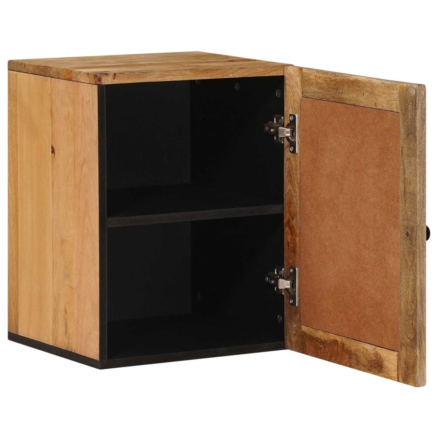 Badkamer Hangkast Naturel 38 x 33 x 48 cm Massief Mango Hout is nu te koop bij PeponiXL, paradijselijk wonen!