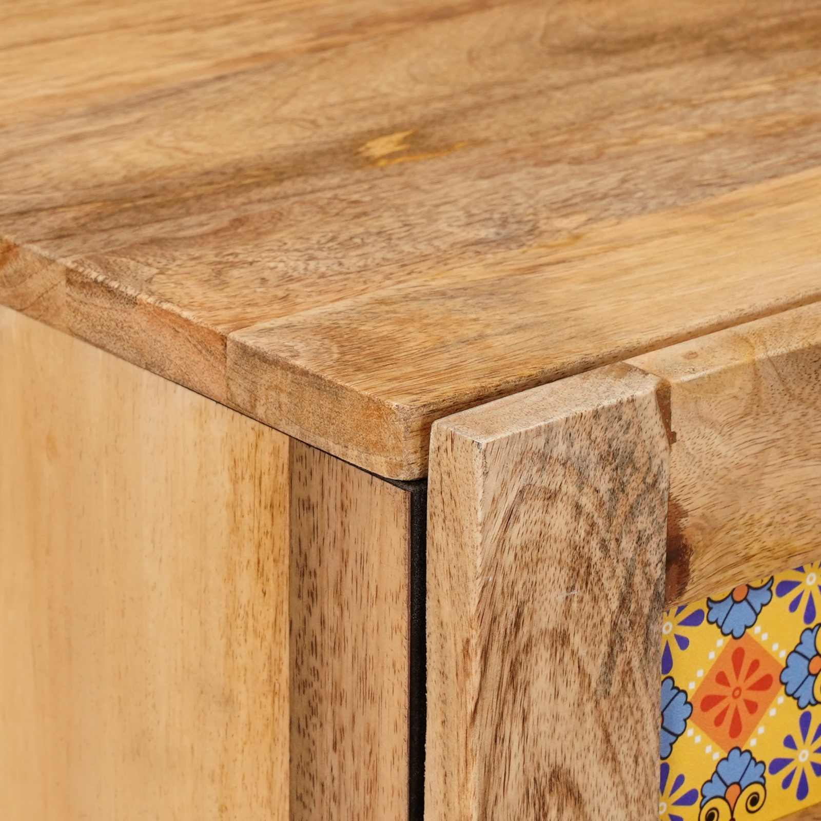 Badkamerkast Naturel 38 x 33 x 58 cm Massief Mango Hout is nu te koop bij PeponiXL, paradijselijk wonen!