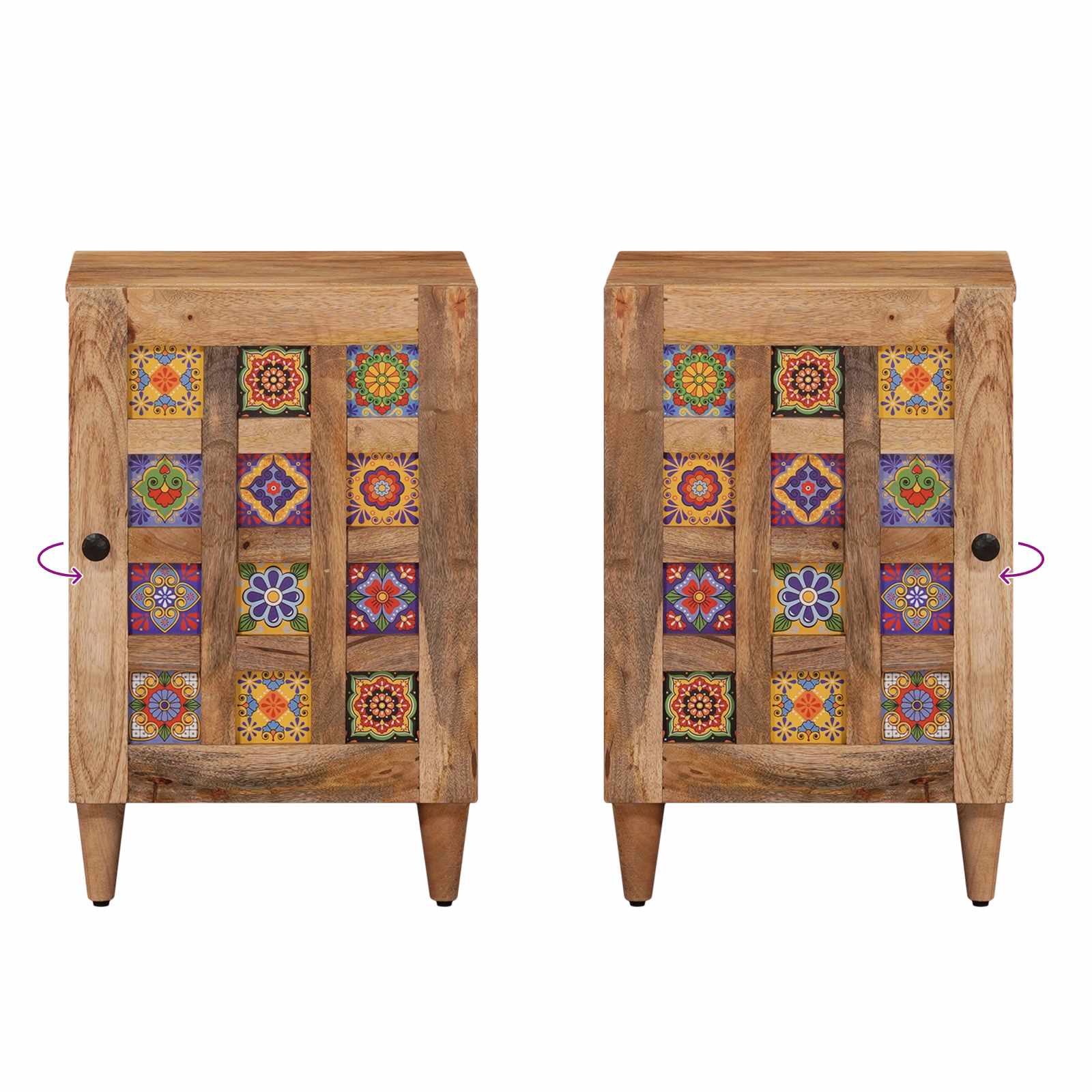 Badkamerkast Naturel 38 x 33 x 58 cm Massief Mango Hout is nu te koop bij PeponiXL, paradijselijk wonen!