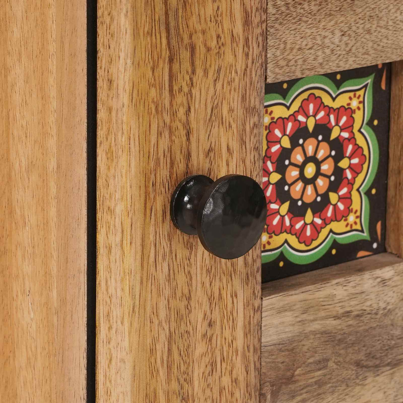 Dressoir Naturel 40 x 33,5 x 75 cm Massief Mango Hout is nu te koop bij PeponiXL, paradijselijk wonen!