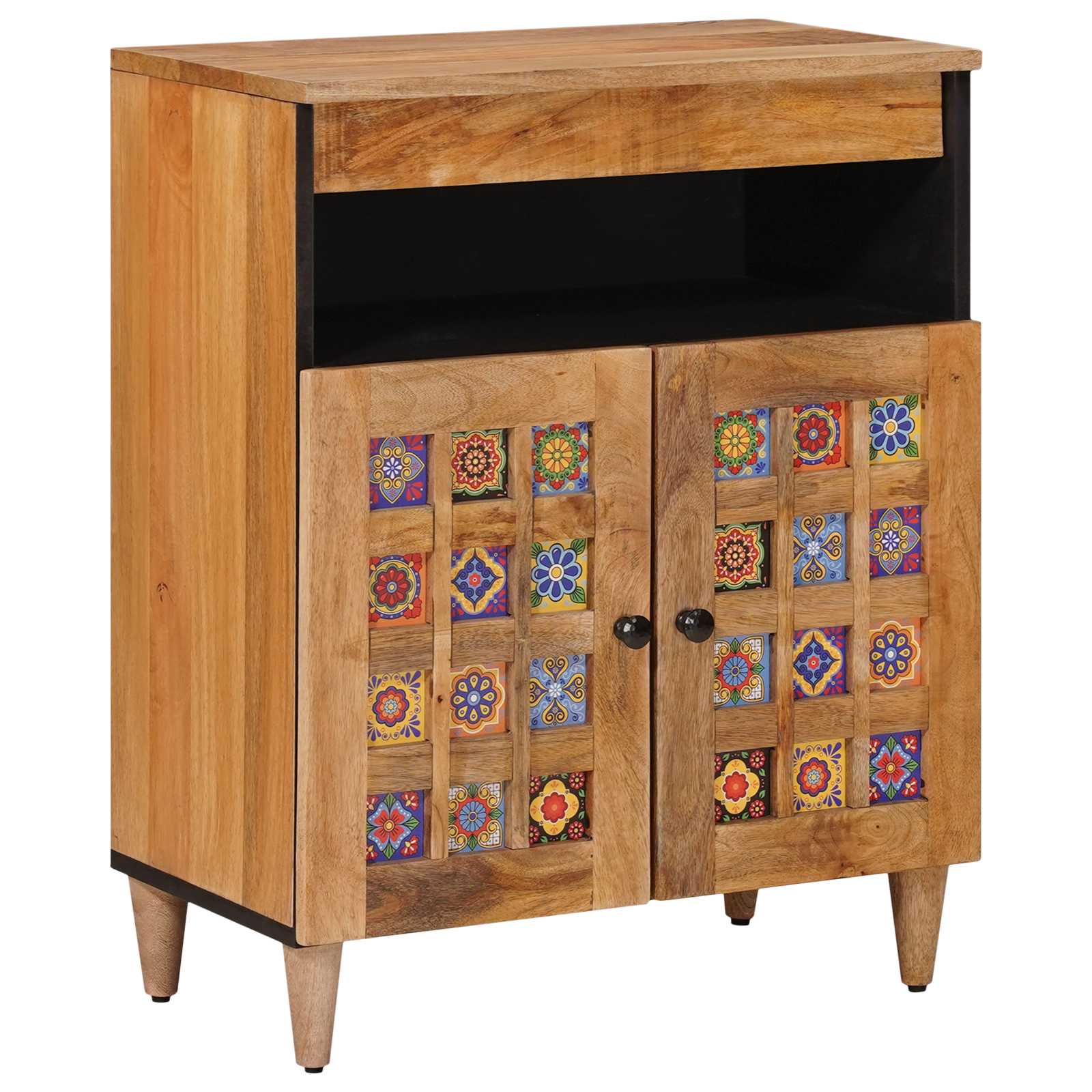 Dressoir Naturel 60 x 33,5 x 75 cm Massief Mango Hout is nu te koop bij PeponiXL, paradijselijk wonen!