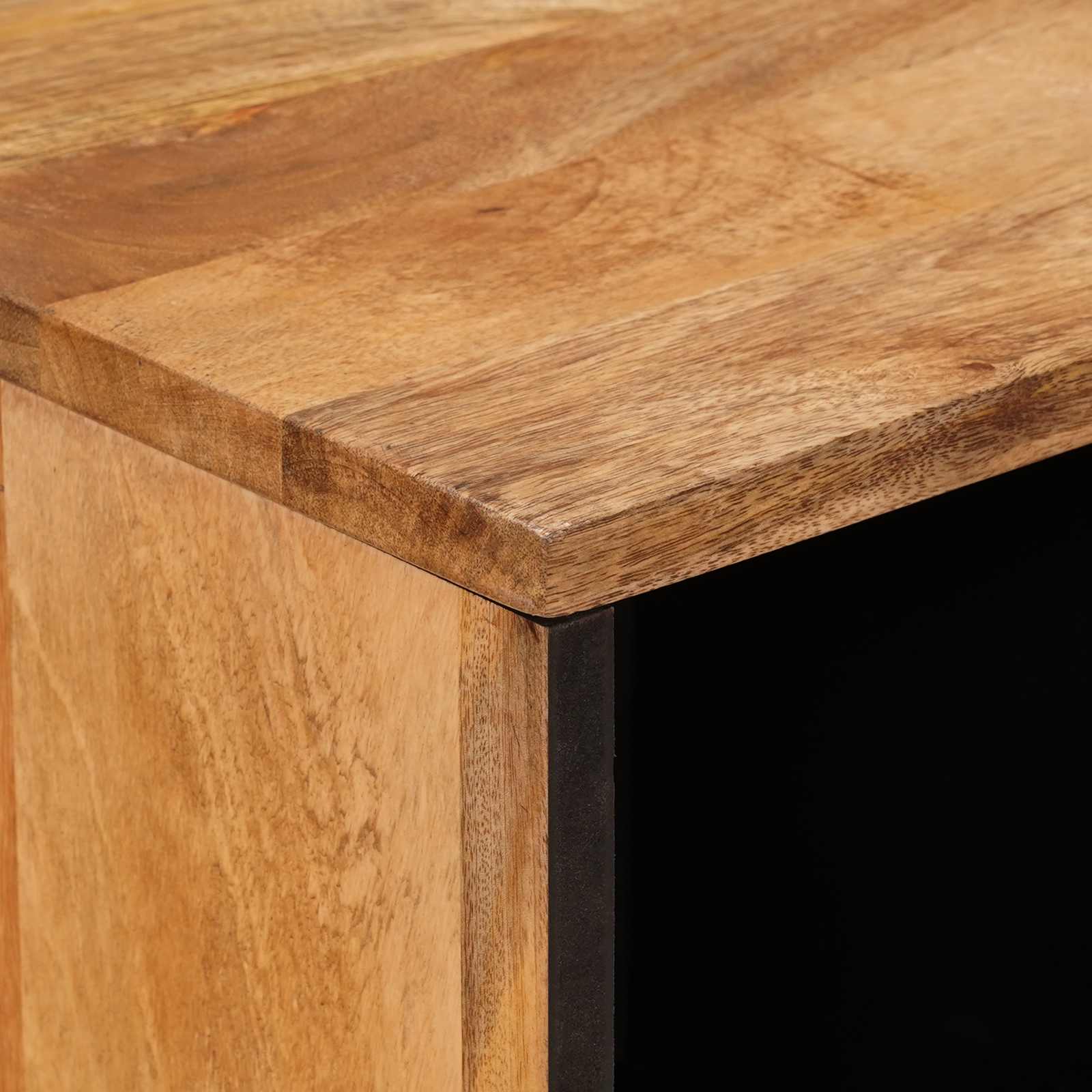 Dressoir Naturel 80 x 33,5 x 75 cm Massief Mango Hout is nu te koop bij PeponiXL, paradijselijk wonen!